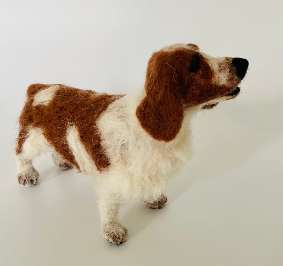 Custom needlefelt dog