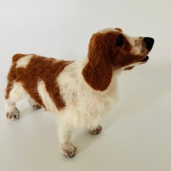 Custom needlefelt dog