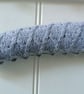 Coat hanger clothes hanger - silver grey with tulips.  - Image 4
