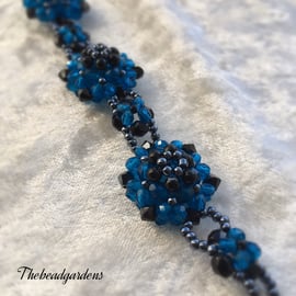 Black and blue bracelet 