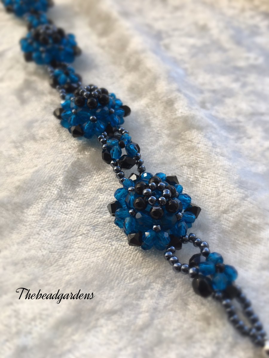 Black and blue bracelet 