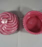 Pink Ceramic Novelty Cup Cake Muffin Party Food Trinket Box Jewellery Box. - Image 3
