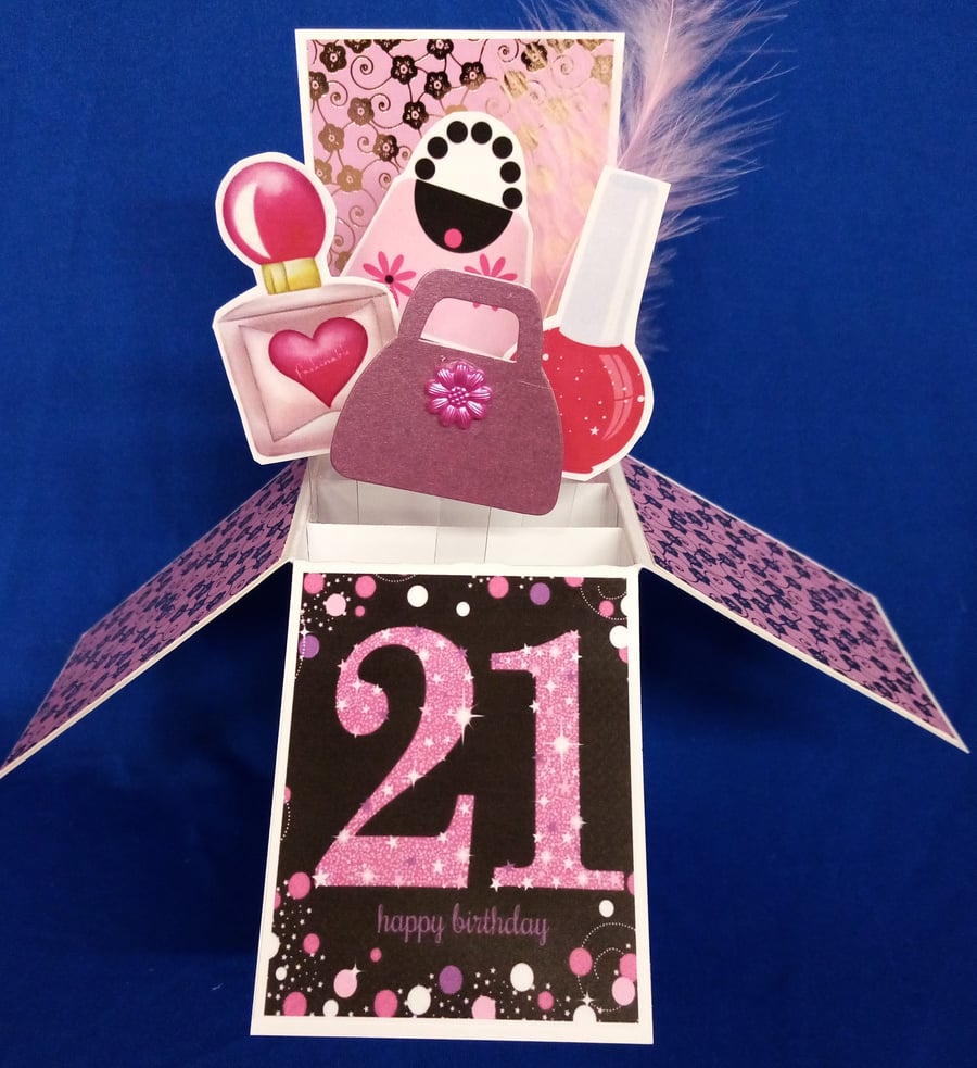 Ladies 21st Birthday Card