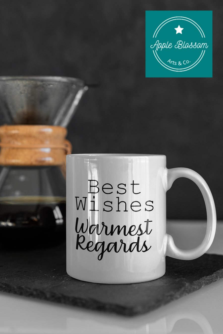 Best Wishes Warmest Regards Mug, David Rose