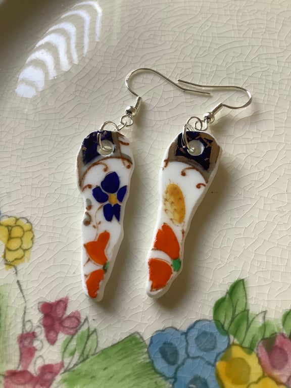 Handmade Earrings, One of a Kind, Eco Friendly Gifts, Sterling Silver.