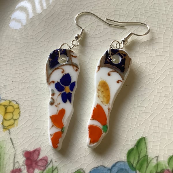 Handmade Earrings, One of a Kind, Eco Friendly Gifts, Sterling Silver.