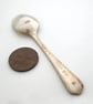 F-word, rude adult spoon, handstamped vintage coffeespoon with hearts - Image 4
