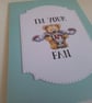 Any occasion card and gift tag set.  Sport theme. Birthday card. Ref 431 - Image 2
