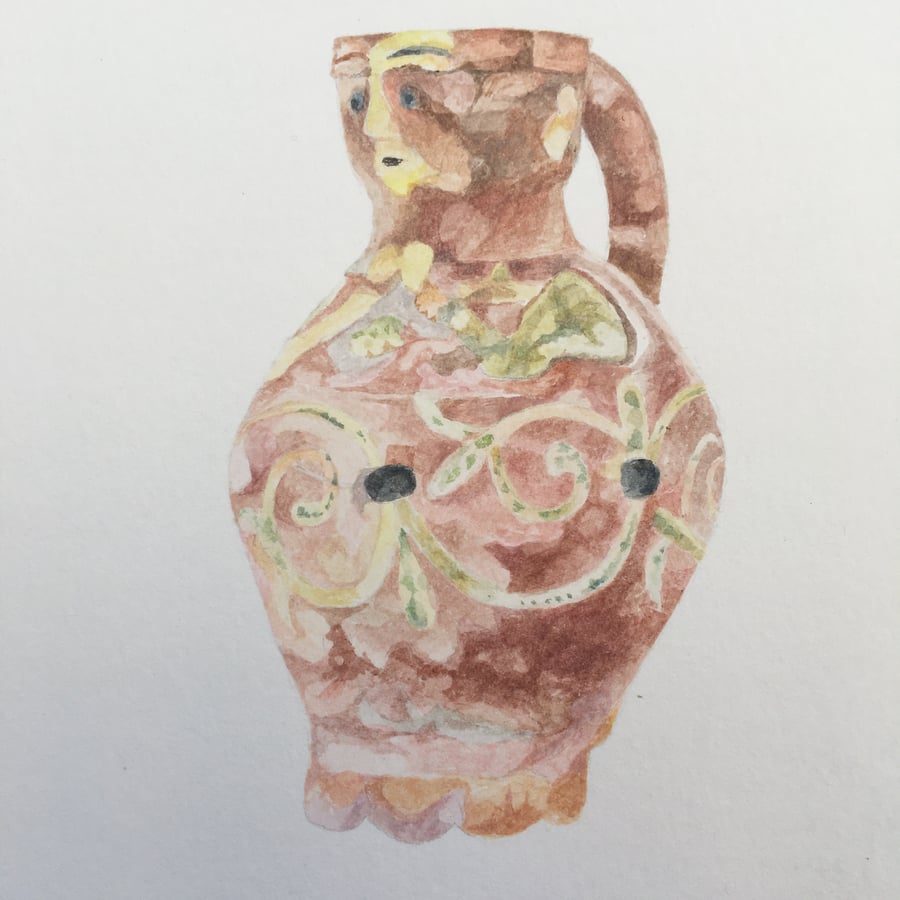 Original gouache painting 