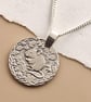Mouse Engraved Sterling Silver Coin Necklace - Image 8