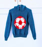 Knitting pattern for boys and girls Football Hoodie, 2-12 years - Image 2