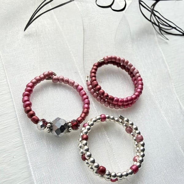 Beaded Stacking Rings