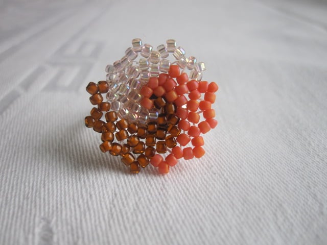 Spiral Star Ring - Warm Colours