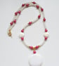 Designer Mother of Pearl,  Shell Pearl & Seed Bead  Necklace Gold Plated - Image 8
