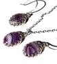 Amethyst Necklace Earrings Jewellery Gift Set Sterling Silver Gemstone - Image 1
