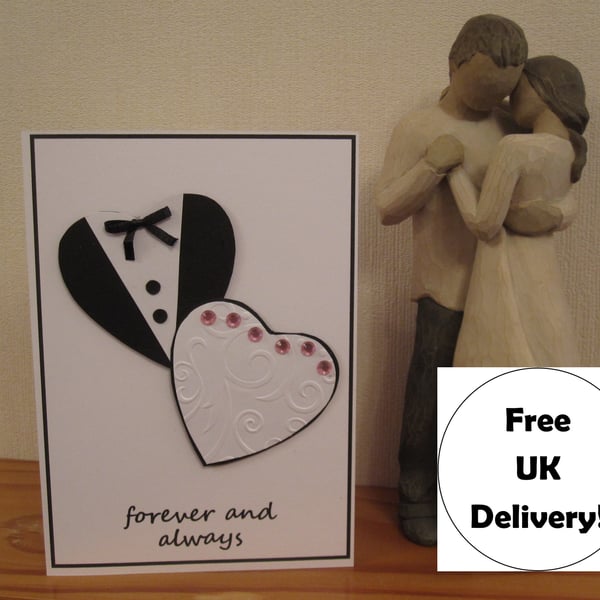 Forever and Always Wedding Card
