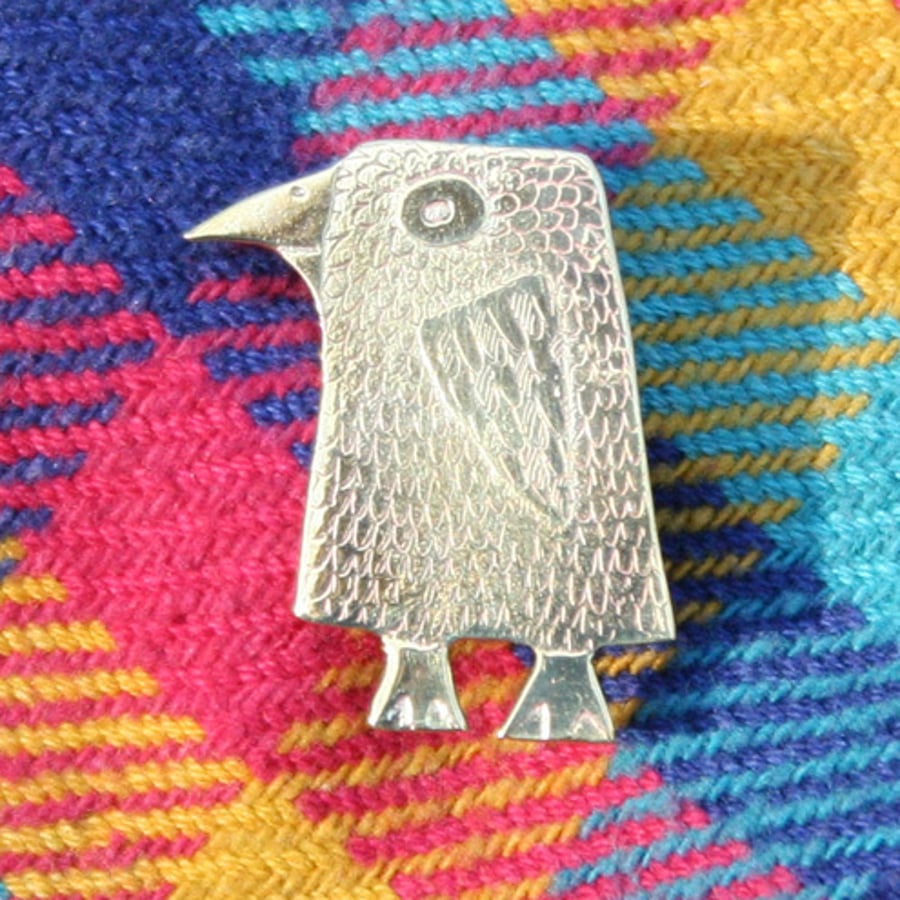 small chick with feather pattern