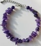 Amethyst memory wire bracelet - Image 1