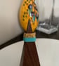 Elegant turquoise and gold beaded ring - Image 7