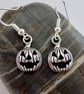 Halloween Earrings Twin Pack, Scary Silver Pumpkins, Trick Or Treat, Inc UK P&P - Image 4