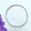 Silver Bead Layering Bracelet