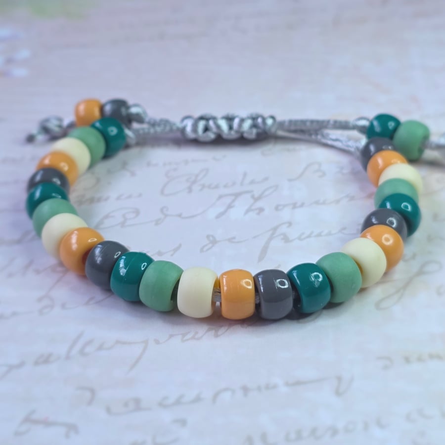 Forest Stone Beaded Bracelet