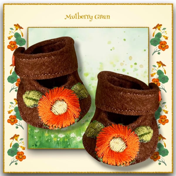 Chocolate and Orange Shoes