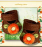 Chocolate and Orange Shoes