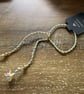 Handmade Pastel Braided Bracelet with Gold Beads
