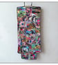 Textile wall hanging - landscape collage - ready to hang - fibre art
