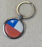 Chile Flag Keyring