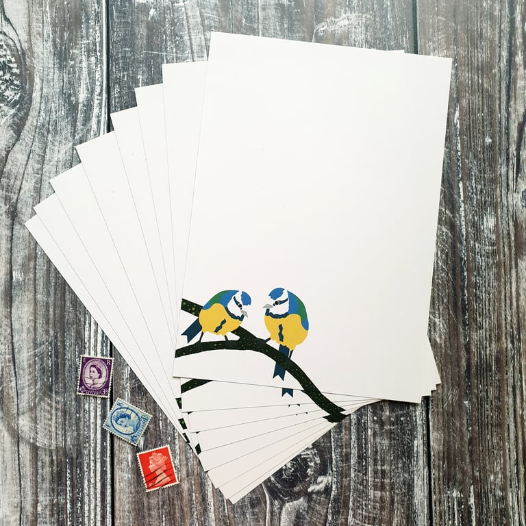 Bluetits A5 Writing Paper Set