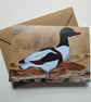 Shelduck Embroidered Portrait Greetings Card