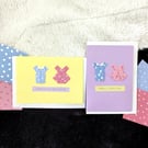 Handmade Origami Baby Card - Welcome to the World , Hello Little One