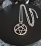 Inverted Pentagram Occult Necklace 18 inch Chain