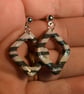 Geometric Open Diamond Earrings - Image 2