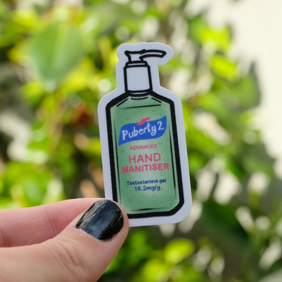 Hand Manitiser - Testogel HRT Sticker