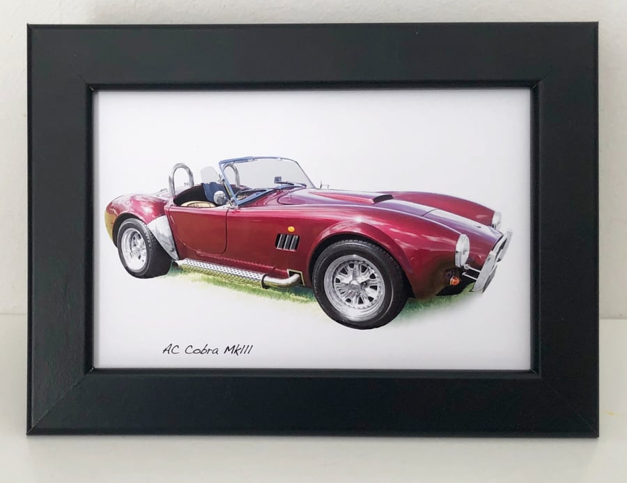 AC Cobra Mk111 - 4x6" Photograph in a Black or White frame