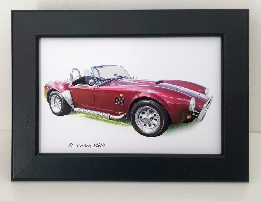AC Cobra Mk111 - 4x6" Photograph in a Black or White frame