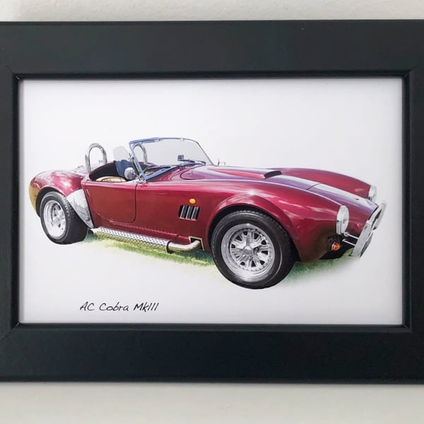 AC Cobra Mk111 - 4x6" Photograph in a Black or White frame