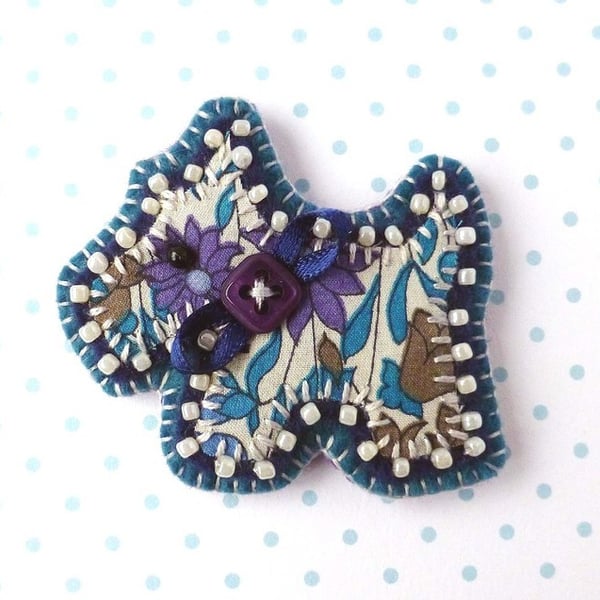 Scottie Dog Brooch