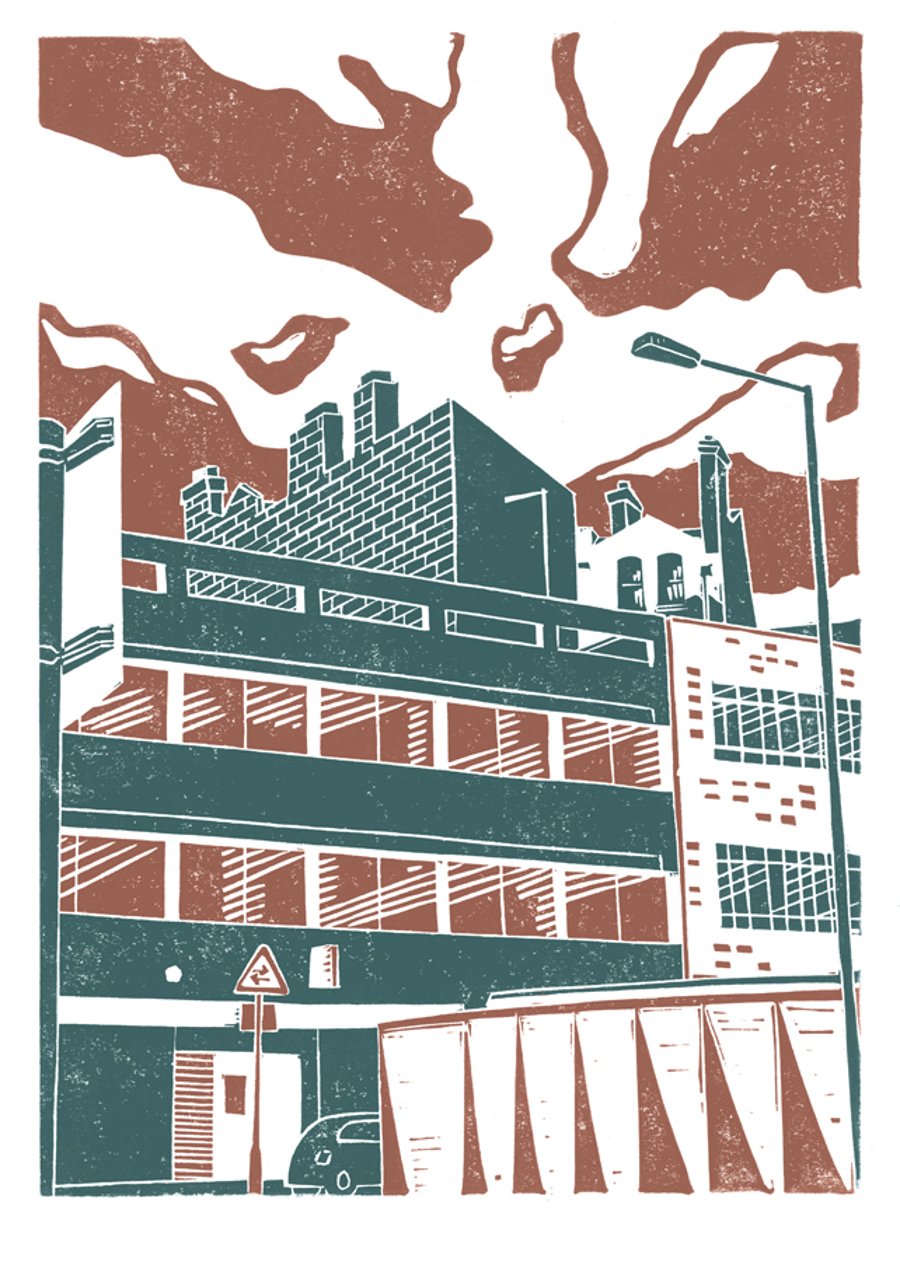 Sheffield City View No.3 A3 poster print