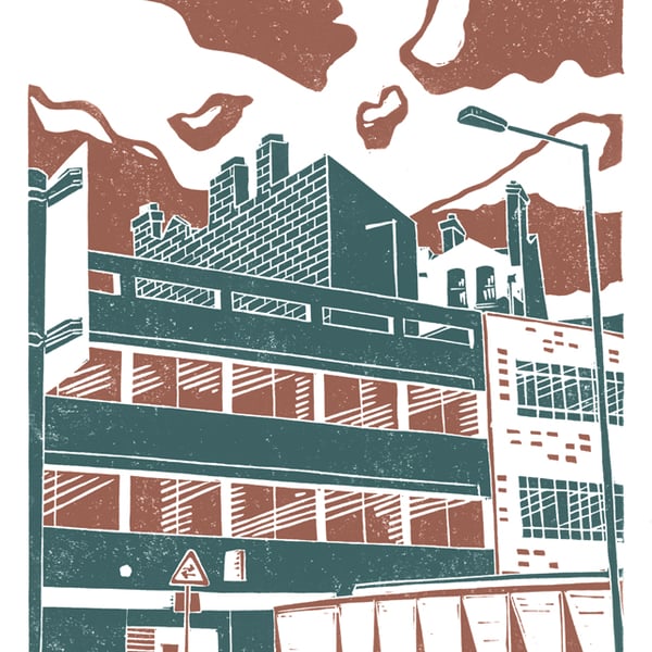 Sheffield City View No.3 A3 poster print