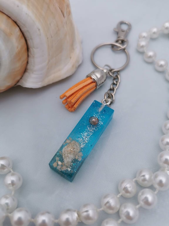 Resin Beach Keyring - I