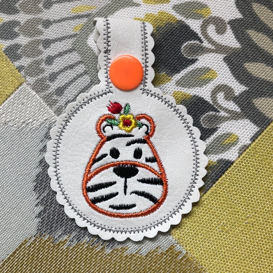 Tiger Keyring Keyfob Key Holder