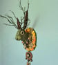 Autumn Equinox Folklore spirit jackalope with twig antlers   - Green Jack - Image 5