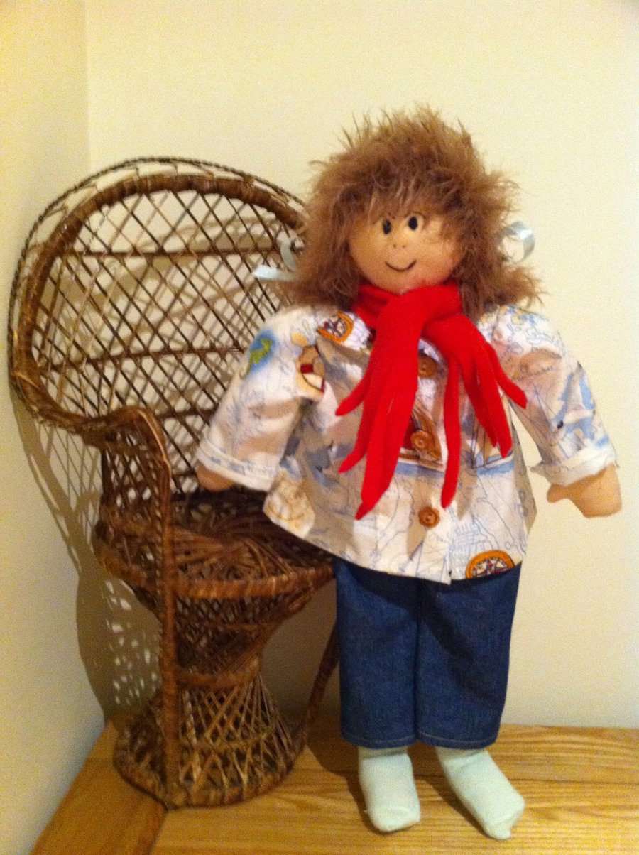 Emmie rag doll - reserved for Alison