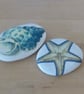 Decoupaged 'Shell & Starfish' Pebbles