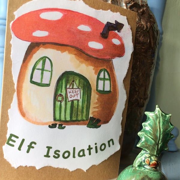 card - Elf Isolation - Folksy