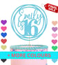 16th Birthday Cake Topper, Happy 16th Birthday Cake Topper, Custom Cake Toppers